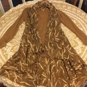 KNITTED & KNOTTED ANTHROPOLOGIE hi-lo cardigan